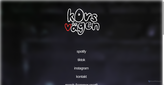 Security scan screenshot of https://korsvagen.nu