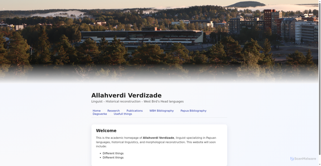 Security scan screenshot of https://verdizade.se