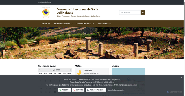 Security scan screenshot of https://www.consorziovallealesa.it