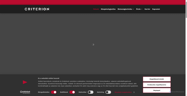 Security scan screenshot of https://criterion.hu