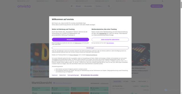 Security scan screenshot of https://onvista.de