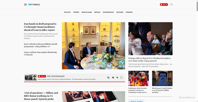 Security scan screenshot of https://www.trtworld.com
