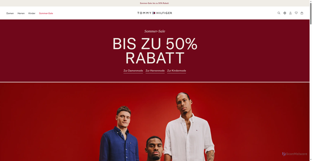Security scan screenshot of https://usa.tommy.com/en/women/clothing/tops