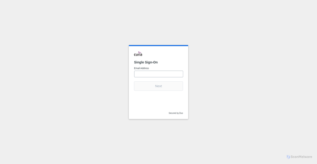 Security scan screenshot of https://curia.my.salesforce.com