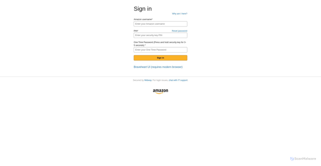 Security scan screenshot of https://is-it-down.amazon.com