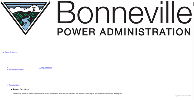 Security scan screenshot of https://www.bpa.gov/