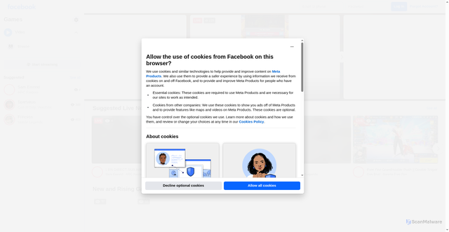 Security scan screenshot of https://fb.gg