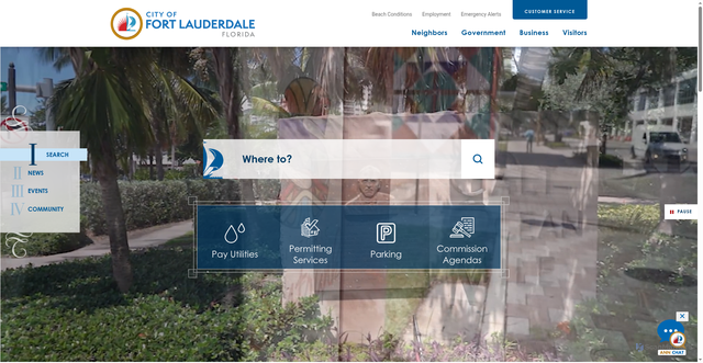 Security scan screenshot of https://www.fortlauderdale.gov/