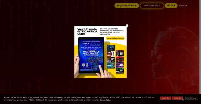 Security scan screenshot of https://gitexafrica.com/
