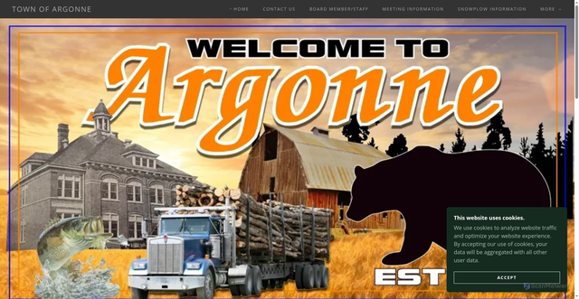 Security scan screenshot of https://argonnewi.gov/