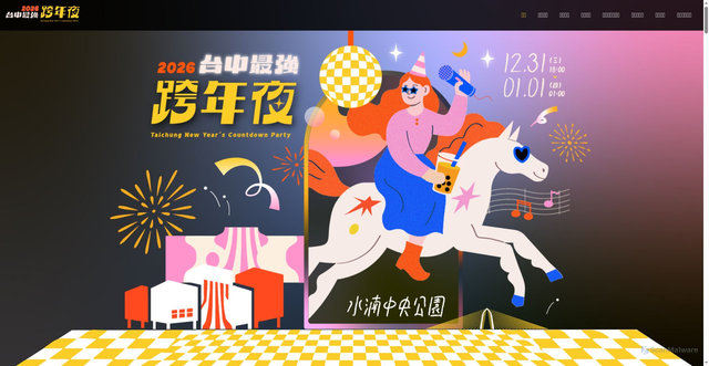 Security scan screenshot of https://taichungnewyear.com.tw/