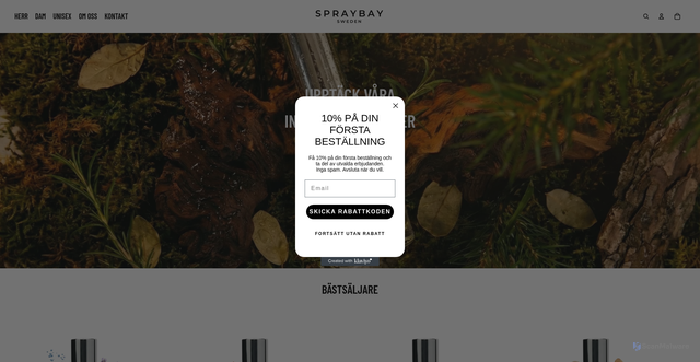 Security scan screenshot of https://spraybaysweden.se