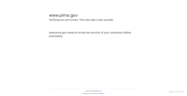 Security scan screenshot of https://www.pima.gov/