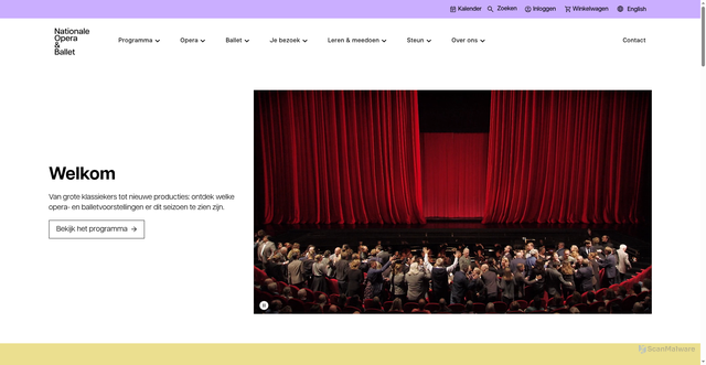 Security scan screenshot of https://www.operaballet.nl