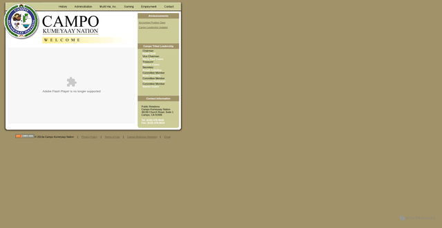 Security scan screenshot of https://campo-nsn.gov/