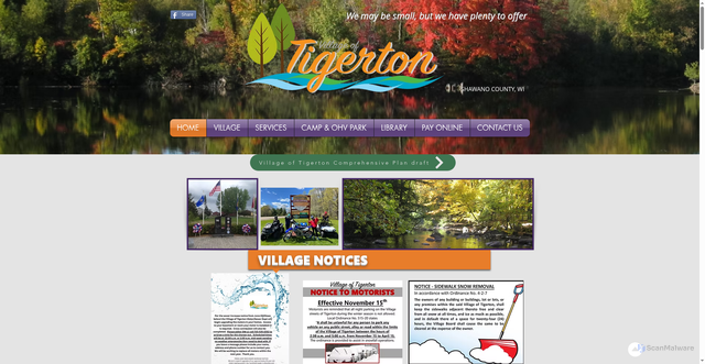 Security scan screenshot of https://www.tigertonwi.com/