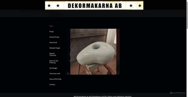 Security scan screenshot of https://dekormakarna.se