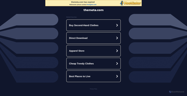Security scan screenshot of https://themeta.com/blog