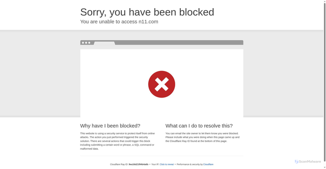 Security scan screenshot of https://n11.com