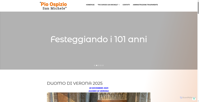 Security scan screenshot of https://www.pioospizio.it/