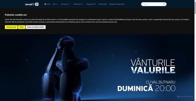 Security scan screenshot of https://jurnaltv.md