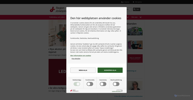 Security scan screenshot of https://www.rjl.se/