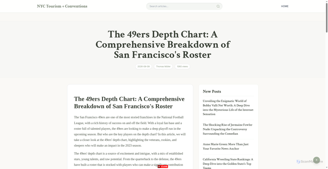 Security scan screenshot of https://utrip.v.nycgo.com/the-49ers-depth-chart-a-comprehensive-breakdown-of-san-franciscos-roster