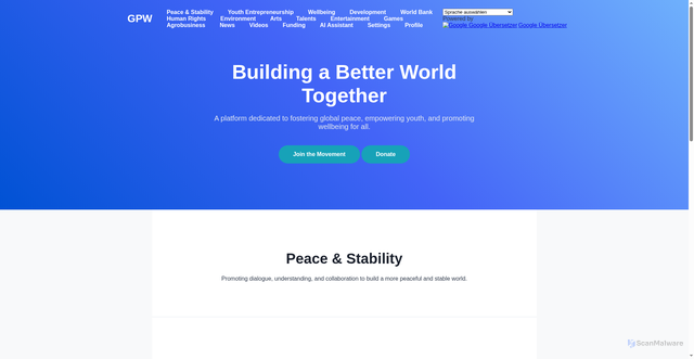 Security scan screenshot of https://globalstability-hj2lwj3aqh.edgeone.app/