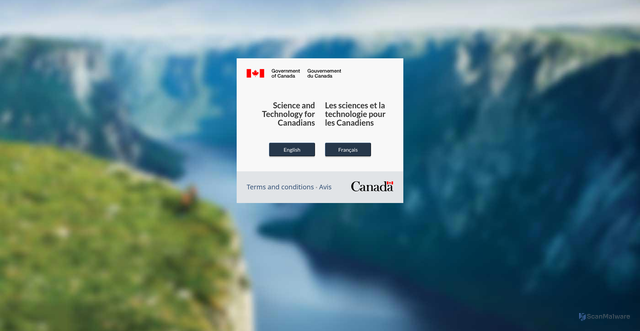 Security scan screenshot of https://science.gc.ca