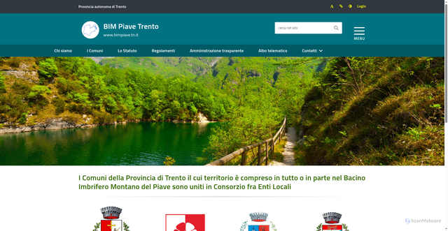 Security scan screenshot of https://www.bimpiave.tn.it/
