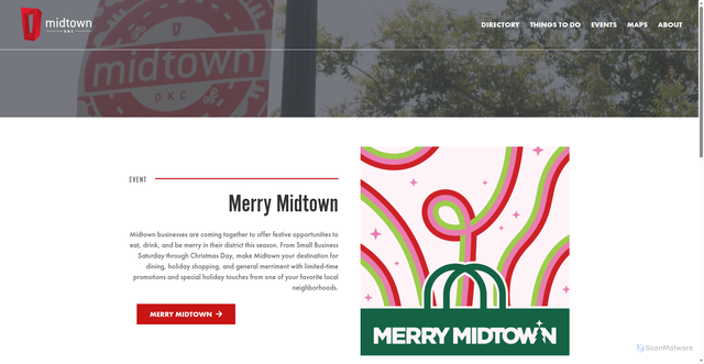 Security scan screenshot of https://midtownokc.com/