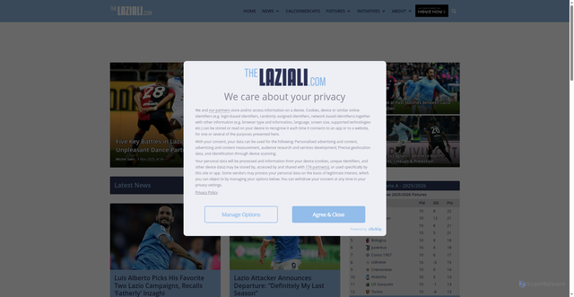 Security scan screenshot of https://thelaziali.com/