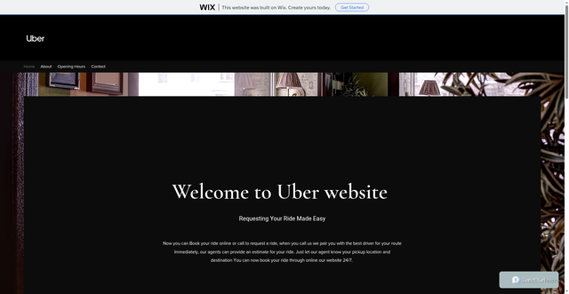 Security scan screenshot of https://oorder91.wixsite.com/uber