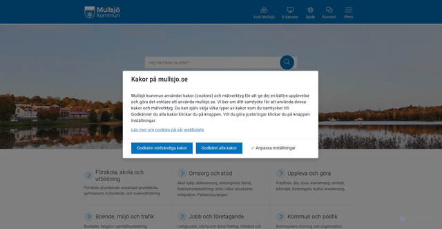 Security scan screenshot of https://www.mullsjo.se/