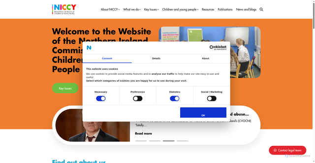 Security scan screenshot of http://www.niccy.org/