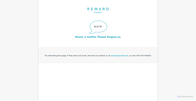Security scan screenshot of https://codes.rewardcodes.com