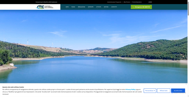 Security scan screenshot of https://www.bonificacapitanata.it/