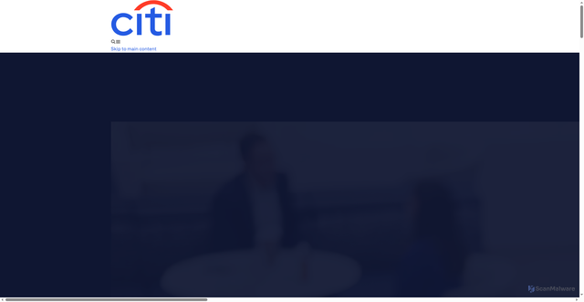 Security scan screenshot of https://citigroup.com