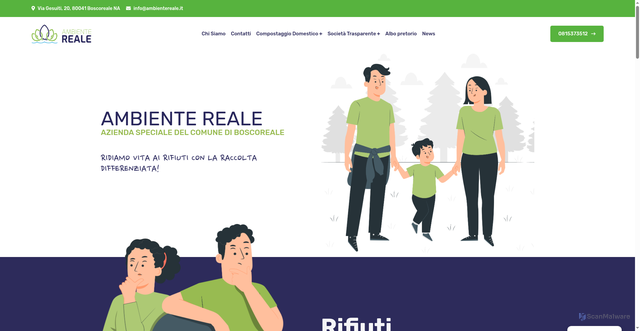 Security scan screenshot of https://www.ambientereale.it