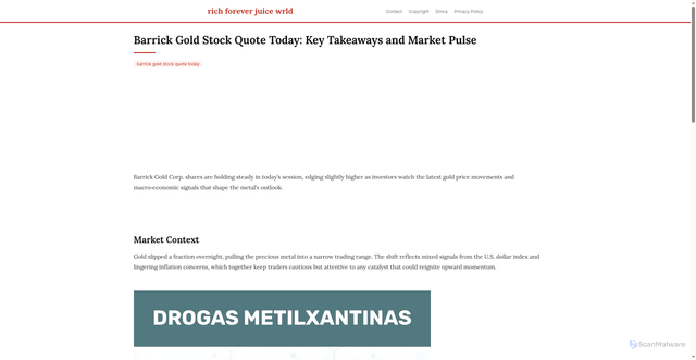 Security scan screenshot of https://duniacloudblog-dpurmyvdlpxs.edgeone.app/barrick-gold-stock-quote-today.html