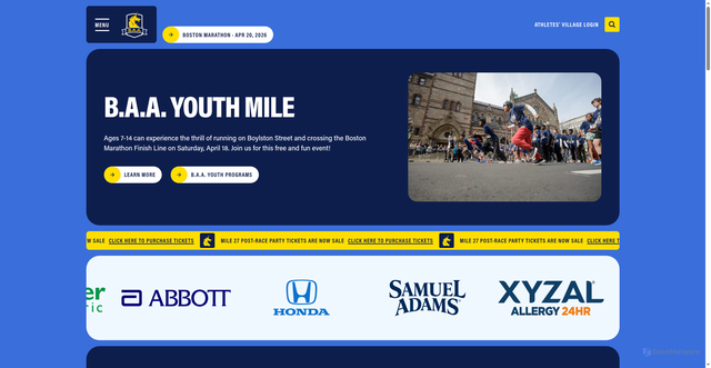 Security scan screenshot of https://baa.org