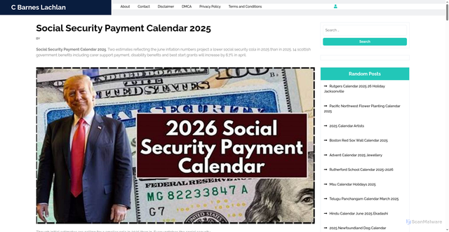 Security scan screenshot of https://cbarneslachlan.pages.dev/jzbfv-social-security-payment-calendar-2025-mpdnp/