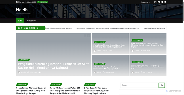 Security scan screenshot of https://neelb.org.uk/
