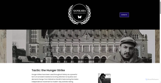 Security scan screenshot of https://www.sankara.nl/tactic-the-hunger-strike/