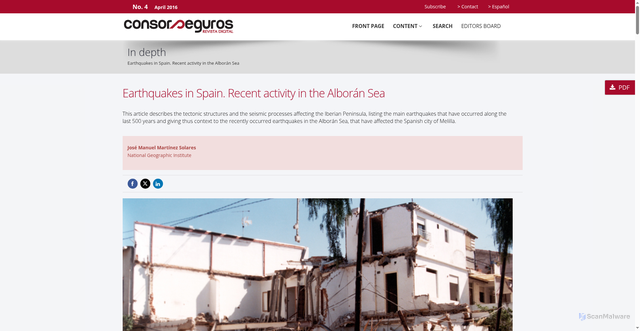 Security scan screenshot of https://www.consorsegurosdigital.com/en/numero-04/in-depth/earthquakes-in-spain-recent-activity-in-the-alboran-sea-en/