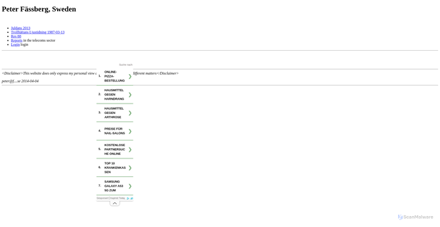 Security scan screenshot of https://fassberg.se