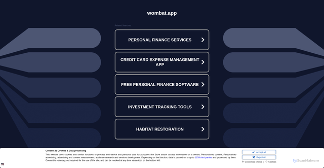 Security scan screenshot of https://dungeon.wombat.app