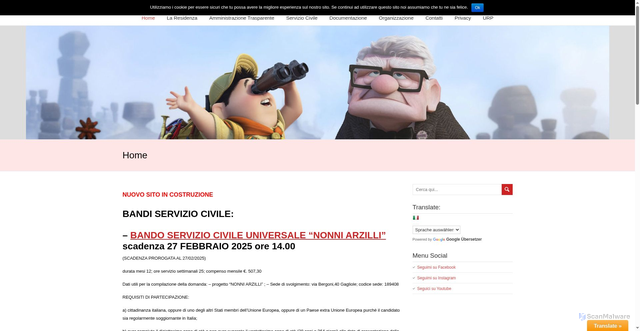Security scan screenshot of https://www.aspgagliole.it/