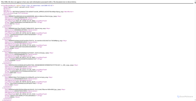 Security scan screenshot of https://assets.tapcart.com/