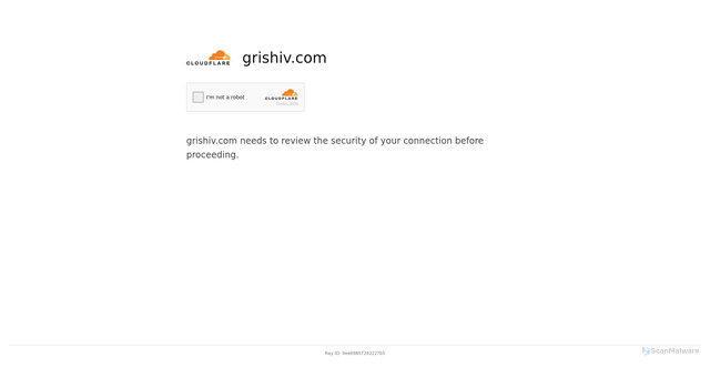 Security scan screenshot of https://grishiv.com/